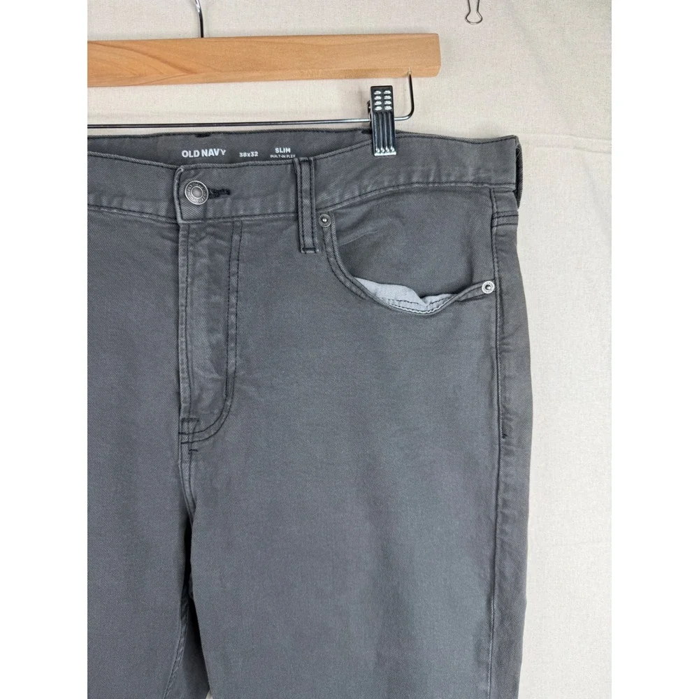 Old Navy Slim Fit Built in Flex Jeans size 38X32 Gray